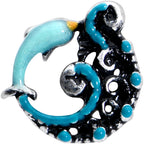 16G 1/4 Leaping Blue Dolphin Labret