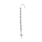 Clear CZ Gem Links Ear Cuff Bar Earring