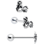 Officially Licensed Dungeons & Dragons Dice Barbell Tongue Ring  Set of 2