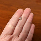 16G 1/4 Clear CZ Gem Leafy Rosy Branch Threadless Labret Tragus