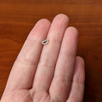 16G 5/16 Clear CZ Gem Kissy Lips Rosy Threadless Labret Tragus