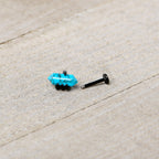 16G 5/16 Blue Turquoise Black Claw Obelisk Labret Monroe Tragus