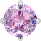 16G 5/16 Pink CZ ASTM F-136 Implant Grade Titanium Threadless Heart End Labret