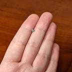 16G 5/16 Vitrail CZ ASTM F-136 Implant Grade Titanium Threadless Heart End Labret