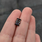 16G 5/16 Purple Gem Black Gothic Hourglass Labret Monroe Tragus