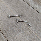 14G 9/16 Aurora Gem Ornate Dragonflies Barbell Nipple Ring Set