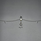 Clear Aurora Gem Southwest Dreamcatcher Dangle Belly Ring Belly Chain
