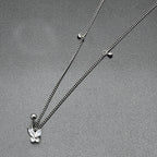 Clear Gem Rococo Butterfly Dangle Belly Ring Belly Chain