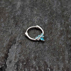 16G 5/16 Blue Gem Bee Glamour Cartilage Clicker