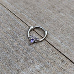 16G 5/16 Purple Gem Bee Glamour Cartilage Clicker