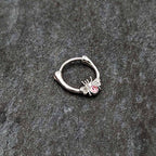 16G 5/16 Pink Gem Ultra Fly Cartilage Clicker