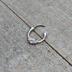 16G 5/16 Purple Gem Ultra Fly Cartilage Clicker