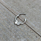 16G 5/16 Simple Textured Butterfly Cartilage Clicker
