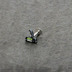 16G 5/16 Good Witch Hat Glow in the Dark Labret Monroe Tragus
