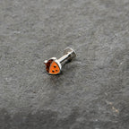 16G 5/16 Acorn Face Brown Autumn Labret Monroe Tragus