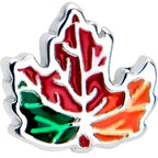 16G 5/16 Autumn Tricolor Red Maple Leaf Labret Monroe Tragus