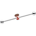 14G Sweet Pumpkin Latte Thanksgiving Industrial Barbell 38mm