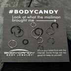 20G 12 Pack ASTM F-136 Implant Grade Titanium Hoop Nose Ring Septum Cartilage Ear Hoop Earring Set