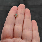 16G 1/4 Red Gem Gold Tone Deco Holiday Tree Cartilage Earring
