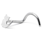20G 1/4 Silhouette Kitty Cat Left Side Nose Screw