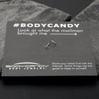 20G 1/4 Itty Bitty Bat Left Side Nose Screw