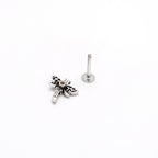 16G 5/16 Purple Yellow Gem Dragonfly Ornate Labret Monroe Tragus