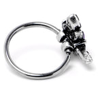 20G 5/16 Purple Yellow Gem Dragonfly Nose Hoop
