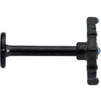 16G 5/16 Black Lacy Rhombus Blue Labret Monroe Tragus