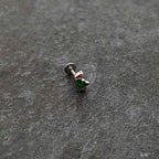 16G 5/16 Happy Christmas Tree Hat Labret Monroe Tragus