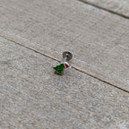 16G 5/16 Happy Christmas Tree Hat Labret Monroe Tragus