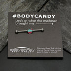 14G Sweet Happy Cupcake Industrial Barbell 38mm