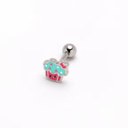 16G 1/4 Sweet Happy Cupcake Cartilage Tragus Earring