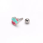 16G 1/4 Sweet Happy Cupcake Cartilage Tragus Earring
