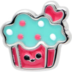 16G 5/16 Sweet Happy Cupcake Labret Monroe Tragus