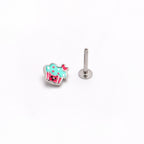 16G 5/16 Sweet Happy Cupcake Labret Monroe Tragus