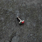 16G 5/16 Sweet Happy Rose Flower Labret Monroe Tragus