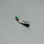Merry Christmas Trees Hats Holiday Double Mount Belly Ring