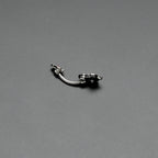 Sweet Happy Rose Flower Double Mount Belly Ring