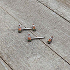 14G 9/16 Sweet Holiday Christmas Candle Barbell Nipple Ring Set