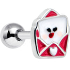 16G 1/4 Sweet Love Letter Valentine Cartilage Tragus Earring