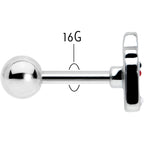 16G 1/4 Sweet Love Letter Valentine Cartilage Tragus Earring