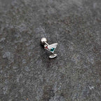 16G 1/4 Sweet Martini Glass Heart Cartilage Tragus Earring