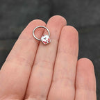 16G 3/8 Sweet Love Letter Valentine Hinged Segment Ring