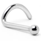 18G 1/4 ASTM F-136 Implant Grade Titanium Ball End Left Side Nose Screw