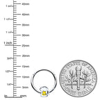 16G 3/8 Sweet Happy Beer St Patricks Hinged Segment Ring