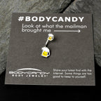 Sweet Happy Beer St Patricks Double Mount Belly Ring