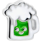 20G 7mm Sweet Happy Green Beer St Patricks L Shape Nose Ring