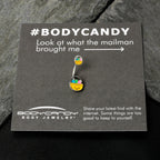 Celebration Easter Basket Double Mount Belly Ring