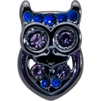 16G 5/16 Purple Gem Black Opulent Owl Labret Monroe Tragus