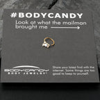 20G 5/16 Gold Tone Cutie Easter Bunny Nose Hoop
